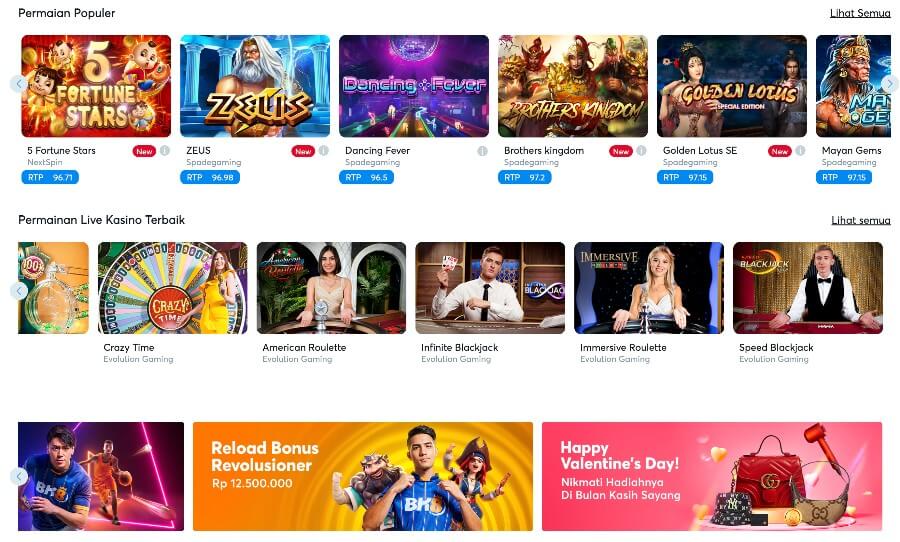 Daftar permainan populer yang sering dimainkan di situs casino online BK8